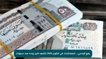 رفع قياسي.. المعاشات في أكتوبر 2025 تشهد أكبر زيادة منذ سنوات